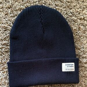 Zara Navy Blue Kids Beanie Hat